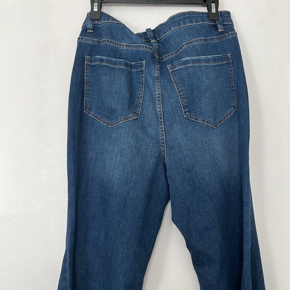 ELOQUII Stretch Flare Denim Jean Sz.14 - Picture 5 of 6
